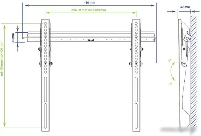 Кронштейн Kromax VEGA-12 (черный) – фото товара