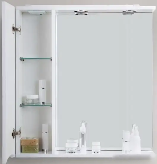 BelBagno Шкаф с зеркалом Marino-SPC-700/750-1A-BL-P-R (bianco lucido) – фото товара