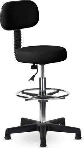 Офисное кресло UTFC Стул кассира со спинкой (Z11/черный) – изображение в каталоге