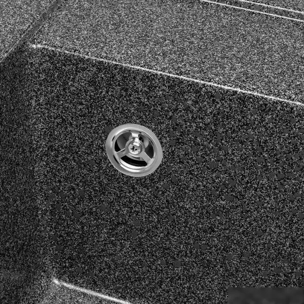 Кухонная мойка Saniteco Terra (графит с сифоном) - фото товара