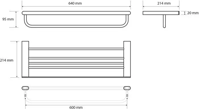 Полка для полотенца Bemeta Organic 157105151 – фото товара