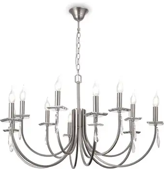 Подвесная люстра Freya Forte FR1006PL-12N (никель) – изображение в каталоге