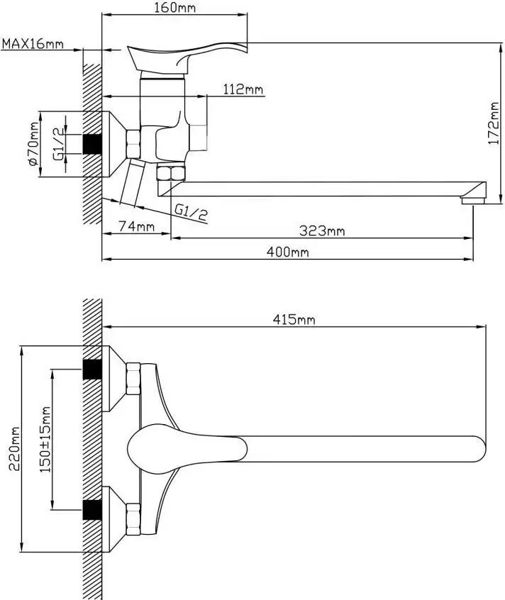 Смеситель AV Engineering AVJAS7-A080-222 - фото товара