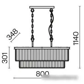 Подвесная люстра Maytoni Revero MOD085PL-08BS – фото товара