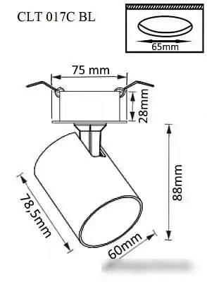 Спот Crystal Lux CLT 017C BL – фото товара