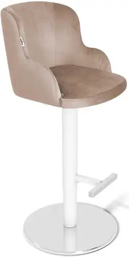 Стул Sheffilton SHT-ST39/S128 (латте/хром/белый муар) – изображение в каталоге