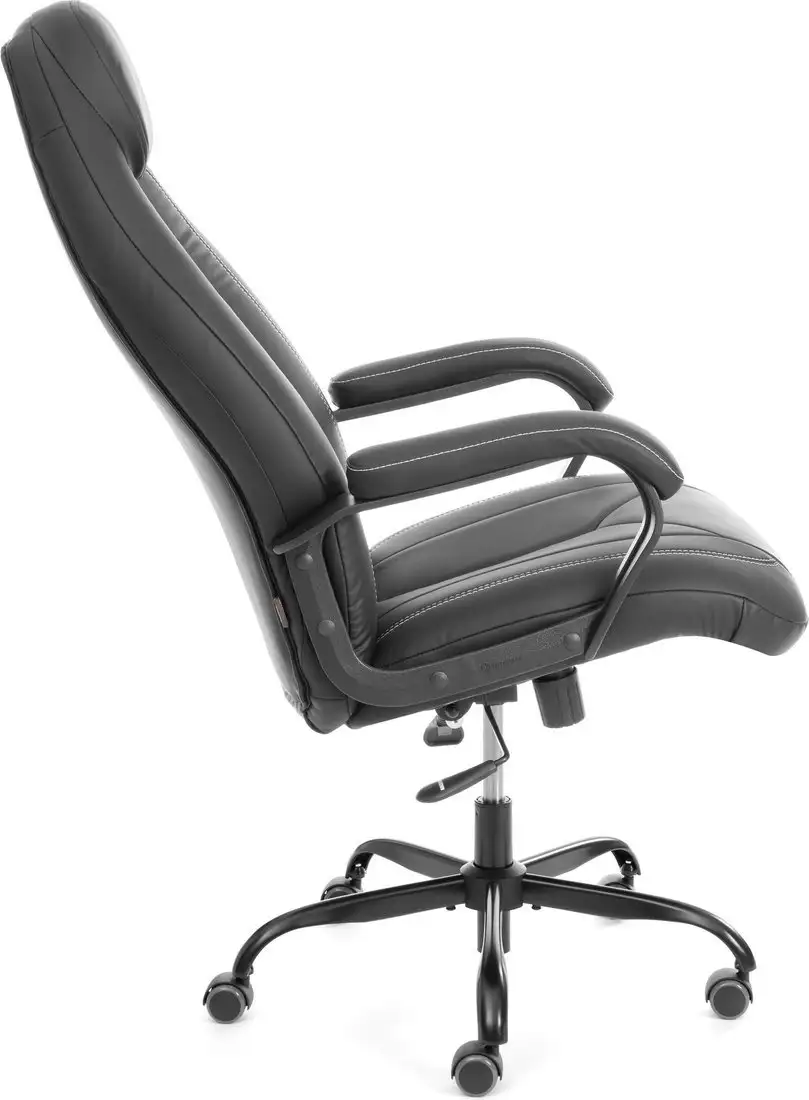Офисное кресло TetChair Boss metalBL кожзам (черный, 36-6) – фото товара