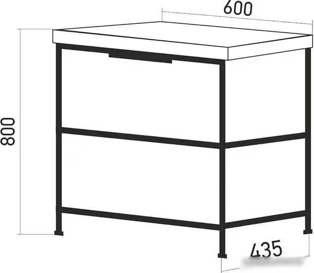 Mixline Тумба под умывальник Бруклин 60 548233 – фото товара