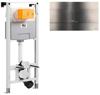 Инсталляция для унитаза OLI 885052+889313 (gun metal) - изображение в каталоге