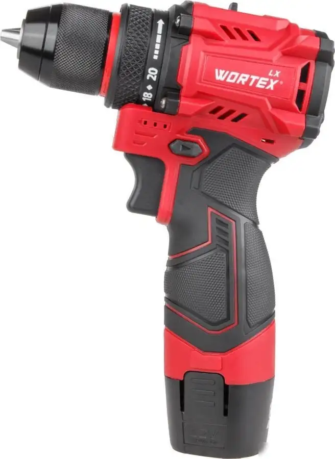 Дрель-шуруповерт Wortex BD 1220 DLi 1333699 (с 2-мя АКБ, кейс) – фото товара