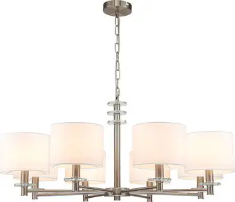 Подвесная люстра Escada Novella 641/8PL E14*60W Satin nickel – изображение в каталоге