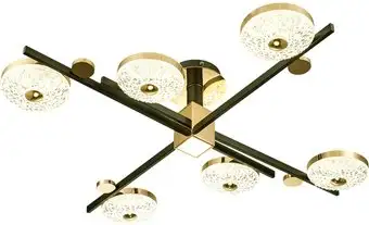 Люстра средней высоты Escada Divita 10219/6 LED*78W Black/Gold – изображение в каталоге
