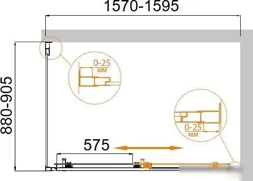Душевой уголок Cezares MOLVENO-AH-11-160/90-C-BORO-IV - фото товара