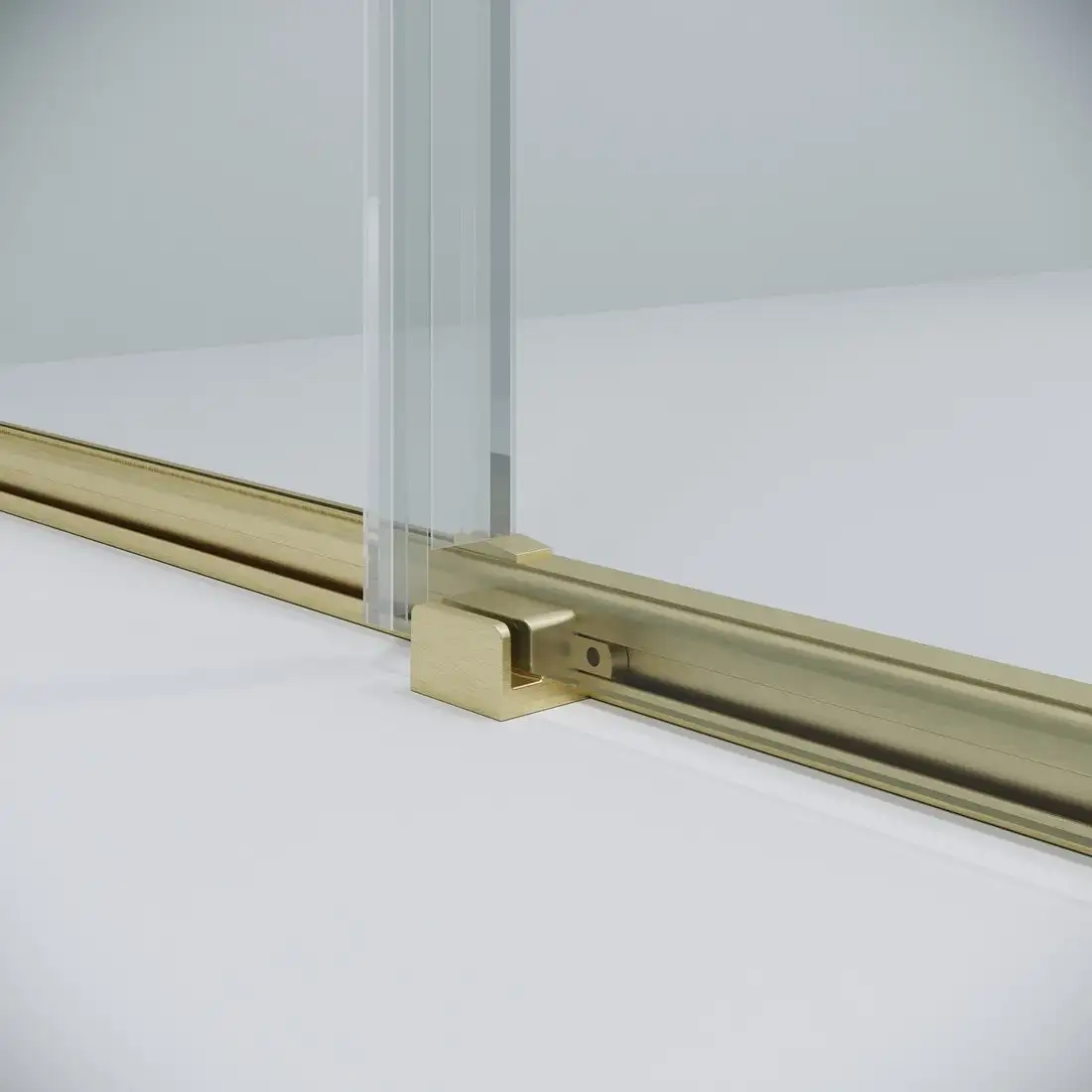 Душевая дверь Niagara Nova NG-44-9ASG 90х195 (золото сатин/прозрачное стекло) - фото товара