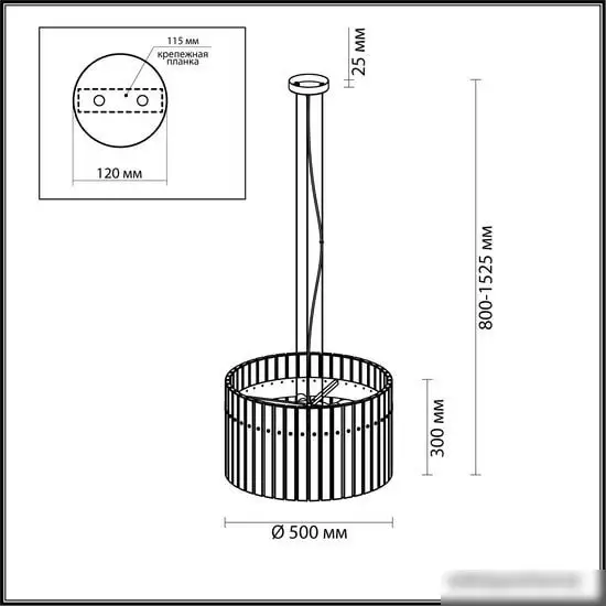 Подвесная люстра Odeon Light Merkale 4938/6 – фото товара