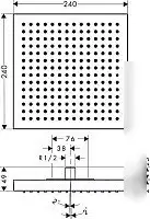 Верхний душ Hansgrohe Axor Starck 10924000 - фото товара