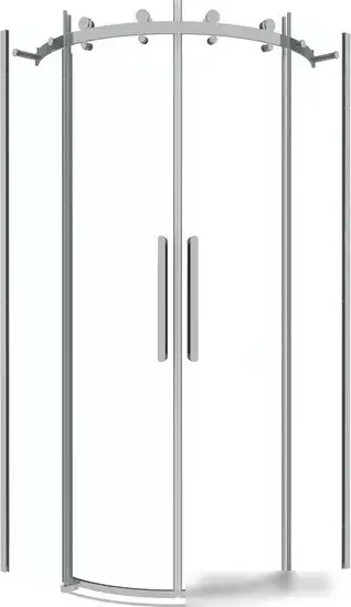 Душевой уголок Grossman Classic 90x90x195 301.K33.04.9090.10.00 (хром/прозрачное стекло)
