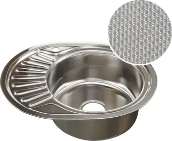 Кухонная мойка Mixline 532303 (правая, с текстурой, 0.8 мм)