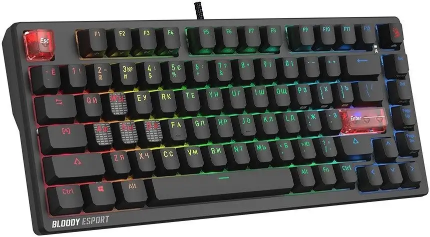 Клавиатура A4Tech Bloody MS76 (черный) – фото товара