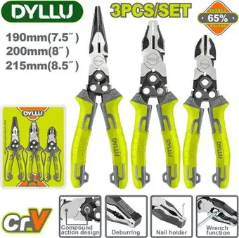 Набор пассатижей Dyllu DTPS0403 (3 предмета) – изображение в каталоге