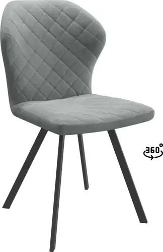 Стул Мамадома Robby D-R 360 (k10 Антрацит замша Lux/черный)