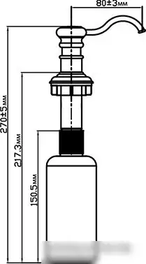 Дозатор Omoikiri OM-01-SI (античное серебро) – фото товара