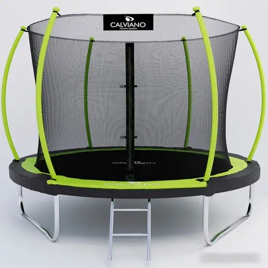 Батут Calviano Inside Master Green 312 см - 10ft (внутренняя сетка, с лестницей) – изображение в каталоге