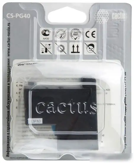 Картридж CACTUS CS-PG40 – фото товара