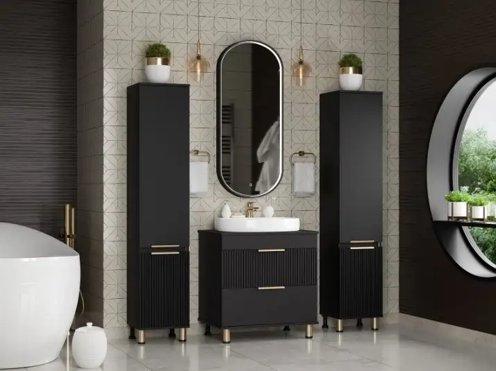 Brevita Тумба под умывальник Enfida 70 ENF-06070-0242Я (черный матовый) – фото товара