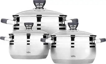 Набор кастрюль Lara Mercury LR02-121 – изображение в каталоге
