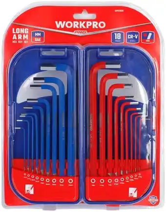 Набор ключей Workpro WP222038 (18 предметов) – изображение в каталоге