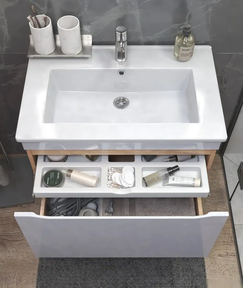 Vigo Тумба под умывальник Grani 750-0-1 Оскар подвесная (дуб золотой) – фото товара