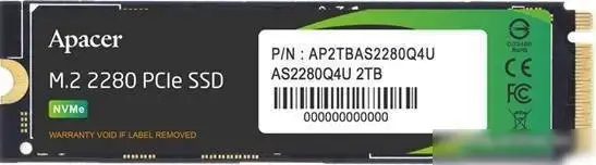 SSD Apacer AS2280Q4U M.2 PCIe Gen4 x4 1TB AP1TBAS2280Q4U-1 – фото товара