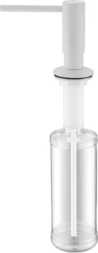 Дозатор для жидкого мыла Paulmark Decus D004-431(WH) (белый/белый матовый)