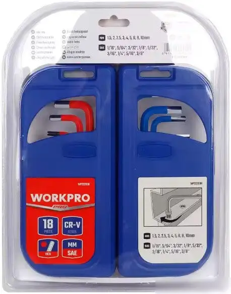 Набор ключей Workpro WP222038 (18 предметов) – фото товара