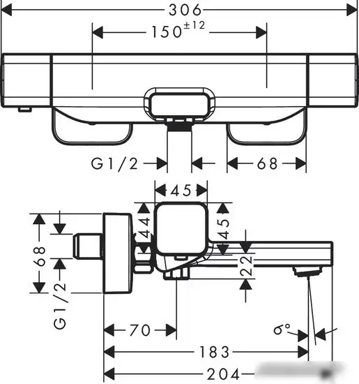 Смеситель Hansgrohe Ecostat E 15774000 - фото товара