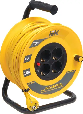 Удлинитель IEK УК30 WKP14-10-04-30 (30 м, желтый) – изображение в каталоге