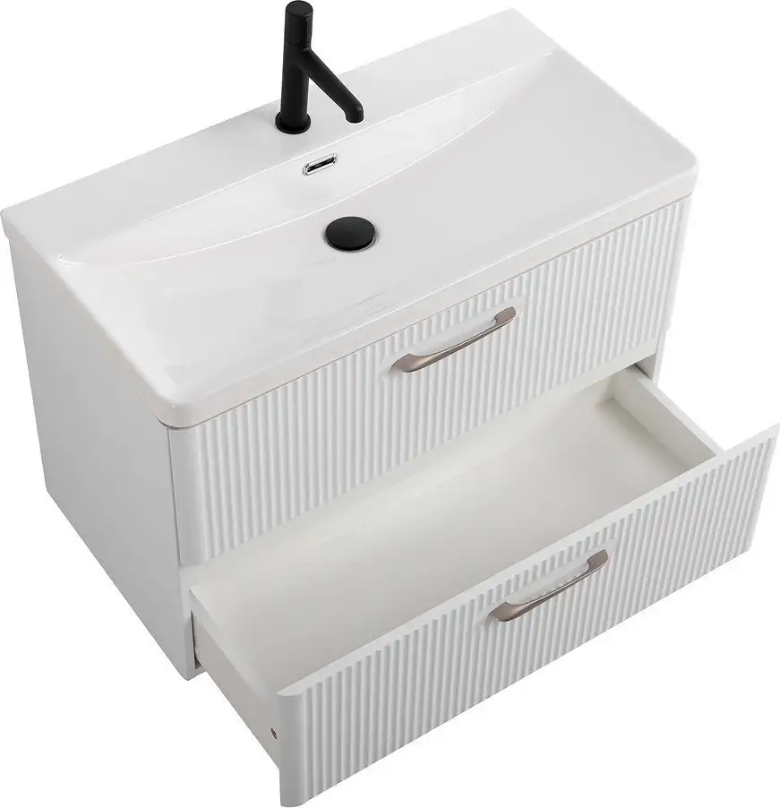 BelBagno Тумба под умывальник DUE-800-2C-SO-BM-P + BB-8076-3-80 – фото товара