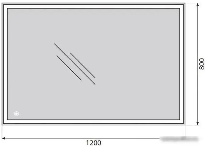 BelBagno Зеркало SPC-GRT-1200-800-LED-TCH – фото товара