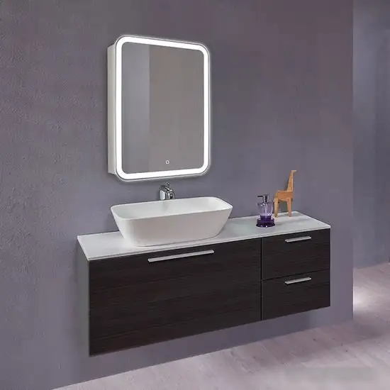 Silver Mirrors Шкаф с зеркалом Фиджи 50x75 LED-00002362 – фото товара