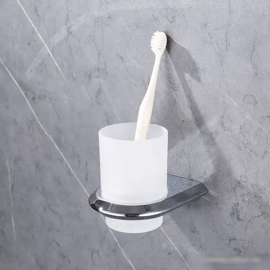 Стакан для зубной щетки и пасты Abber Nord AA1556 (хром) – фото товара