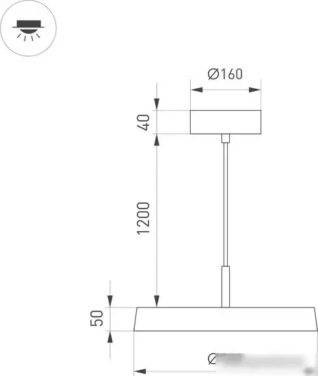 Люстра средней высоты Arlight SP-ELEGANT-R500-37W Day4000 033923(1) – фото товара