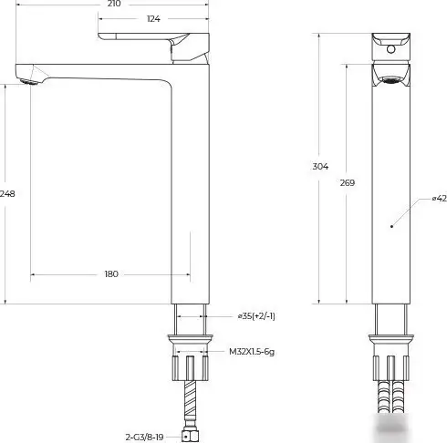 Смеситель Cezares STYLUS-LC-IN-W0 - фото товара