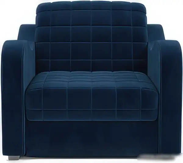 Кресло-кровать Мебель-АРС Барон №4 (велюр, темно-синий Luna 034)