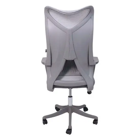 Кресло AksHome Abraham ткань/сетка, серый) – фото товара