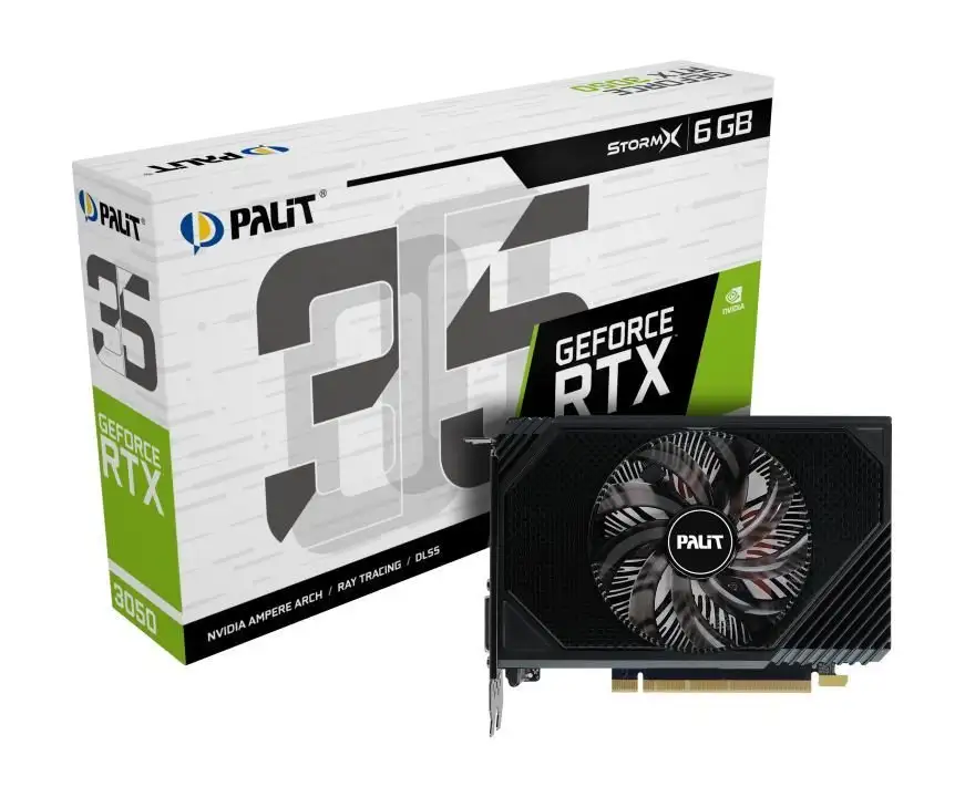 Видеокарта Palit GeForce RTX 3050 StormX 6GB NE63050018JE-1072F – фото товара