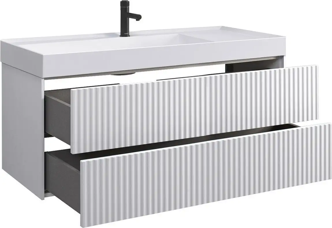 Belux Тумба под умывальник Сиртаки НП 120-02 (18, белый матовый) – фото товара