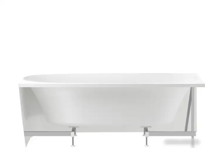 Ванна Wellsee Belle Spa 2.0 170x75 235806002 (пристенная ванна (правая) белый глянец, экран, каркас, сифон-автомат глянцевый белый) - фото товара
