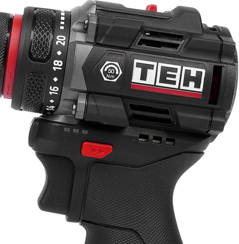 Дрель-шуруповерт TEH TDBL316-2B (с 2-мя АКБ, кейс) – фото товара