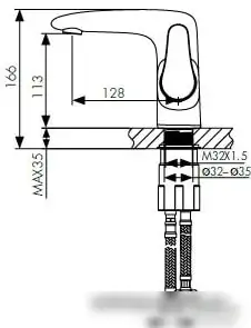 Смеситель Kaiser Plane 07011 - фото товара
